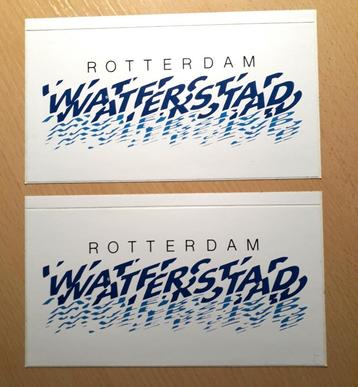 Stickers Rotterdam Waterstad beschikbaar voor biedingen