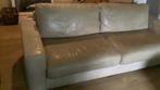 Gratis leren bank, beige, zandkleur, Ophalen, Zo goed als nieuw, 75 tot 100 cm, Tweepersoons