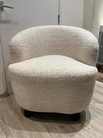 Kwantum teddy fauteuil wit/ creme, Huis en Inrichting, Banken | Voetenbanken en Poefen, Rond, Zo goed als nieuw, Ophalen