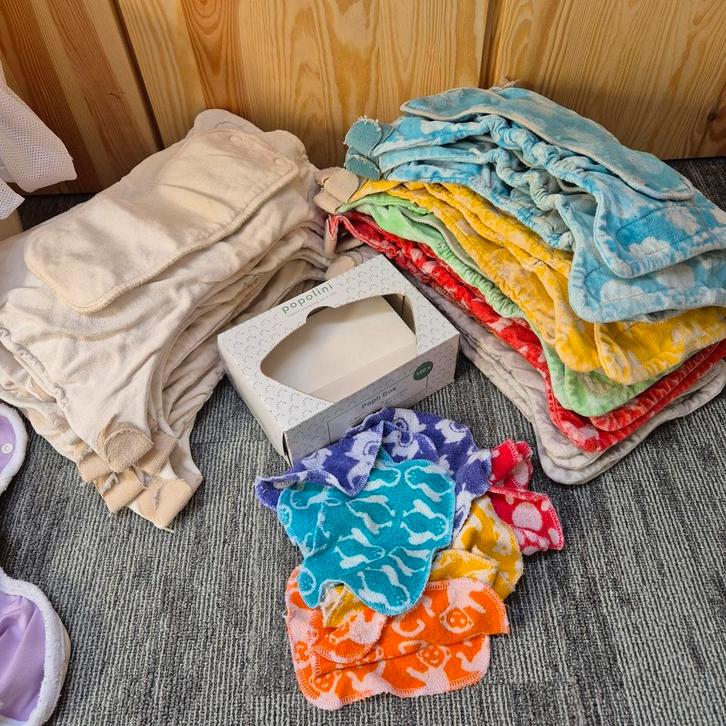 Totsbots bamboozle wasbare luiers 24 stuks, Kinderen en Baby's, Babykleding | Overige, Gebruikt, Jongetje of Meisje, Ophalen of Verzenden