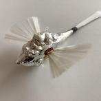 Vintage Kerstbal Kerstman in vliegtuig. Glazen oogje, Diversen, Ophalen of Verzenden, Zo goed als nieuw