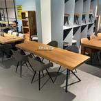 Eiken tafel recht of boom stam tafel nu va 199,-, Vijf personen of meer, Rechthoekig, Nieuw, 200 cm of meer