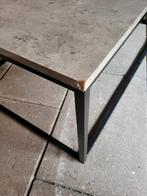 Mooie Salontafel met Metalen Onderstel, Huis en Inrichting, Ophalen, Gebruikt, 100 tot 150 cm, 50 tot 100 cm