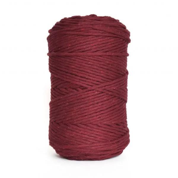 Actie 100 mtr 5 mm gerecycled katoen garen touw cherry macra, Hobby en Vrije tijd, Overige Hobby en Vrije tijd, Nieuw, Ophalen of Verzenden