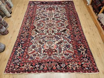Vintage handgeknoopt perzisch tapijt heriz 278x185 beschikbaar voor biedingen