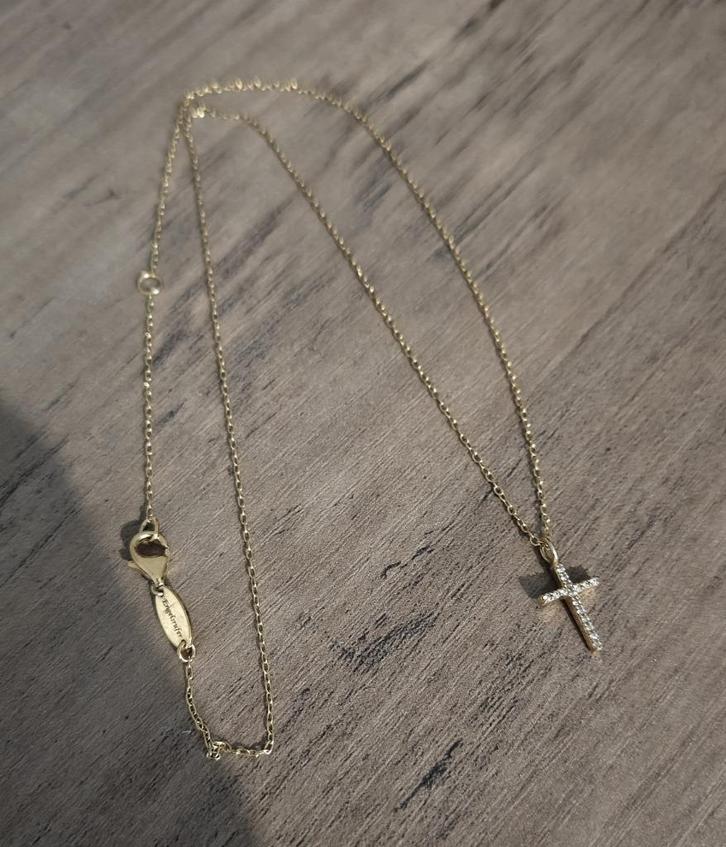 Engelsrufer Dames Ketting, Sieraden, Tassen en Uiterlijk, Kettingen, Zo goed als nieuw, Zilver, Goud, Met edelsteen, Met hanger