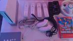 Nintendo Wii compleet met Mario games en accessoires!, Ophalen of Verzenden, Gebruikt, Met 3 controllers of meer, Met games