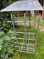 Te koop halve IBC kooi voor bv houtopslag met afdek, Tuin en Terras, Overkappingen, Ophalen, Zo goed als nieuw
