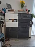 Dressoir met opbergruimte en lades - 120x43x148cm, Ophalen, Kunststof, Zo goed als nieuw, 25 tot 50 cm