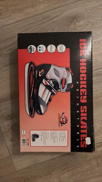 Te koop verstelbare Nijdam ijshokey schaatsen maat 34-37 beschikbaar voor biedingen