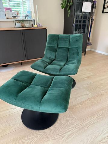 Dutchbone Bar fauteuil met hocker