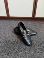 Zwarte leren loafers instappers schoenen maat 37 Shoeby, Ophalen of Verzenden, Zo goed als nieuw, Shoeby, Instappers
