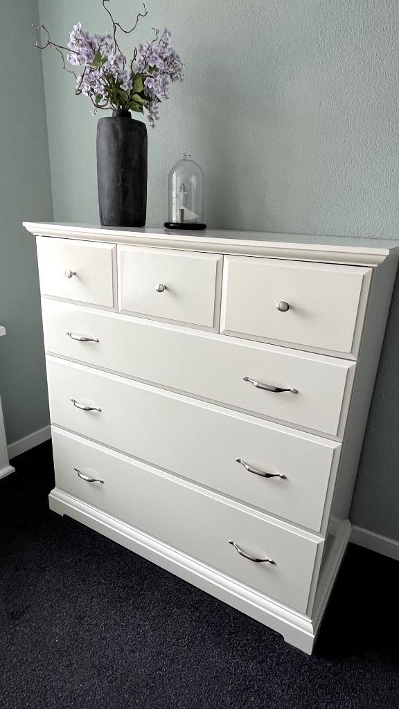 ladekast Ikea Birkeland wit, Huis en Inrichting, Kasten | Ladekasten, Zo goed als nieuw, 100 tot 150 cm, 100 tot 150 cm, 50 tot 75 cm