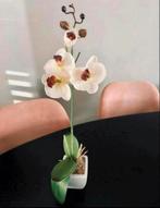 Kunst Orchidee Plant. Met zpot. Wit. Zgan., Ophalen of Verzenden, Zo goed als nieuw, Binnen