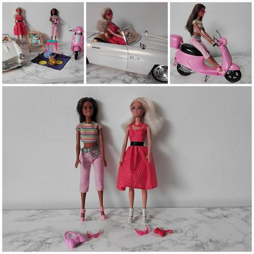 Barbie Poppen Scooter Auto Speelset Cabrio Bratz Steffi, Kinderen en Baby's, Speelgoed | Poppen, Gebruikt, Barbie, Ophalen of Verzenden