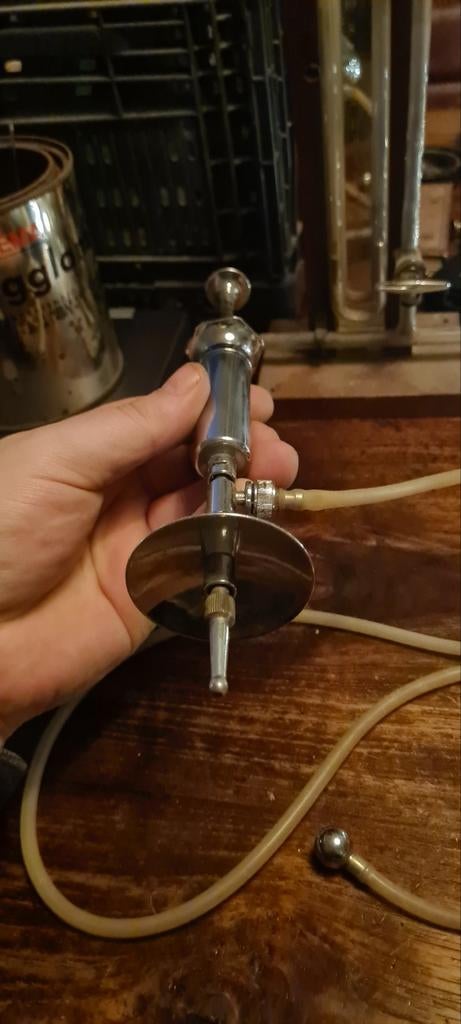 Henke automatische oorspuit 10ml in goede staat, Antiek en Kunst, Ophalen of Verzenden