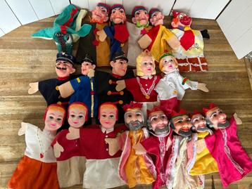 Vintage en retro poppenkastpoppen, per stuk te koop beschikbaar voor biedingen