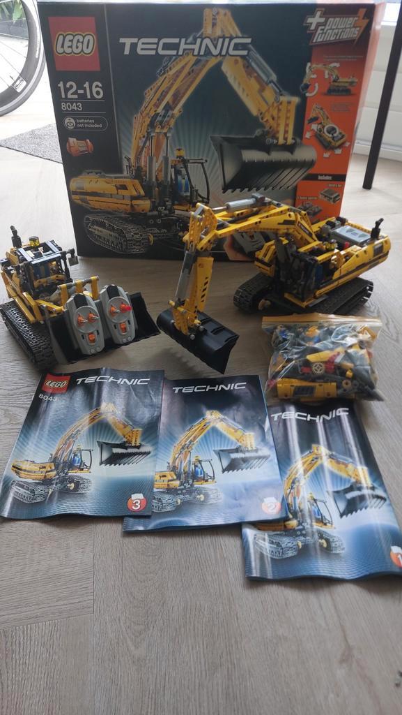 Lego Technic 8043 Graafmachine & Shovel met Afstandsbedienin, Kinderen en Baby's, Speelgoed | Duplo en Lego, Gebruikt, Lego, Complete set
