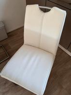4 leren stoelen, Ophalen of Verzenden, Zo goed als nieuw, Wit, Leer