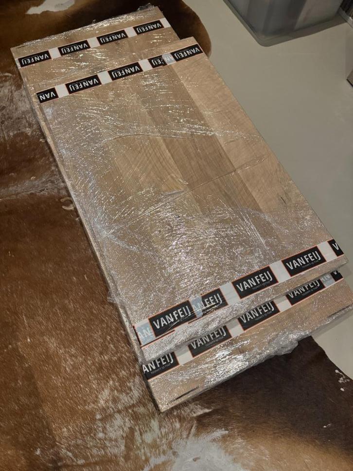 Massief eiken nis-elementen, 7 delen, voor kast, keuken, DIY, Doe-het-zelf en Verbouw, Hout en Planken, Nieuw, Plank, Eiken, Minder dan 200 cm