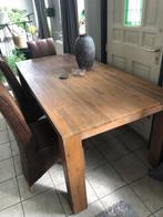 PRACHTIGE Eettafel 2x1x0,8m + 6 leren eettafelstoelen, Huis en Inrichting, Tafels | Eettafels, 50 tot 100 cm, 150 tot 200 cm, Rechthoekig