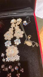 Sieradenset Michael Negrin Vintage, Ophalen of Verzenden, Zo goed als nieuw, Zilver, Overige materialen