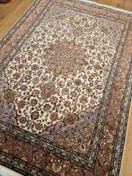 Vintage handgeknoopt perzisch tapijt tabriz 50raj 220x150, 200 cm of meer, 100 tot 150 cm, Gebruikt, Rechthoekig