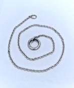 TI SENTO zilveren (925) ketting + TISENTO zilveren clipring, Sieraden, Tassen en Uiterlijk, Ophalen, Met hanger, Zo goed als nieuw