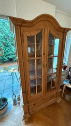 Grenen vitrinekast - Alpenhout, Huis en Inrichting, Kasten | Boekenkasten, Ophalen, Gebruikt, 100 tot 150 cm, 25 tot 50 cm