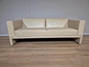 Leolux Trabacalo - 3 zits Bank - Crème - Leder - Design beschikbaar voor biedingen
