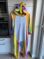 Eenhoorn / unicorn onsie pak maat S / M rugtekst Feestbeest, Ophalen of Verzenden, Zo goed als nieuw