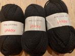 Phildar Phil Looping - 3 bollen - zwart, Ophalen of Verzenden, Nieuw, Breien of Haken, Wol of Garen