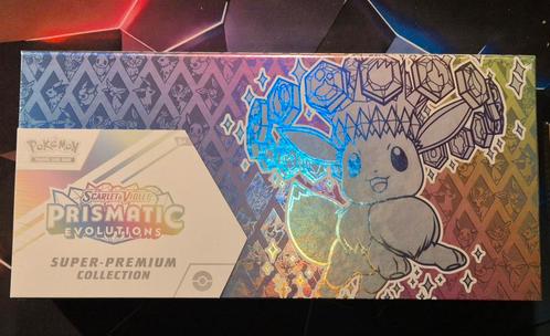 prismatic evolutions super premium collection sealed p.stuk, Hobby en Vrije tijd, Verzamelkaartspellen | Pokémon, Nieuw, Ophalen of Verzenden