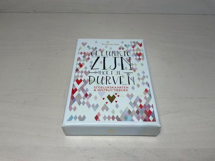 Gelukkig zijn moet je durven 52 gelukskaarten & instructie, Boeken, Esoterie en Spiritualiteit, Zo goed als nieuw, Overige typen