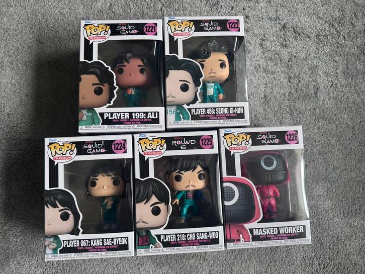 Funko pops Squid games, Verzamelen, Poppetjes en Figuurtjes, Zo goed als nieuw, Ophalen of Verzenden