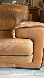 Natuzzi Dallas 2 zitter cognac kleur tweezits bank, Huis en Inrichting, Banken | Bankstellen, Ophalen, 150 tot 200 cm, Tweepersoons