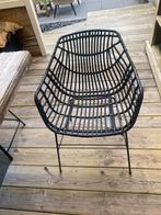 Zwarte tuinstoelen 6 stuks, Ophalen, Zo goed als nieuw, Kunststof
