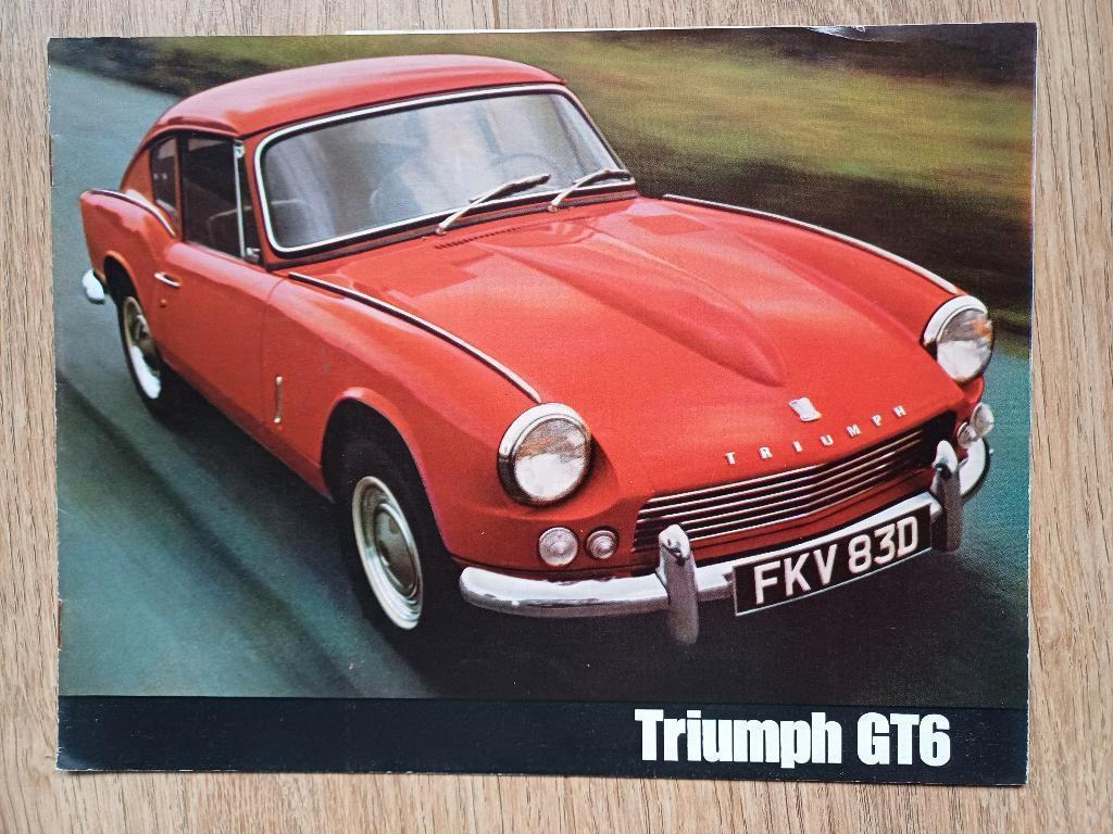 Triumph GT6 brochure, Ophalen of Verzenden, Gelezen, Overige merken