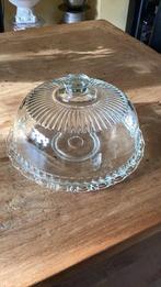 Glazen taartstolp met onderbord, Huis en Inrichting, Ophalen of Verzenden, Gebruikt