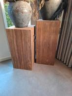 Zuilen meerpalen teakhout zgan, Huis en Inrichting, Ophalen, Zo goed als nieuw