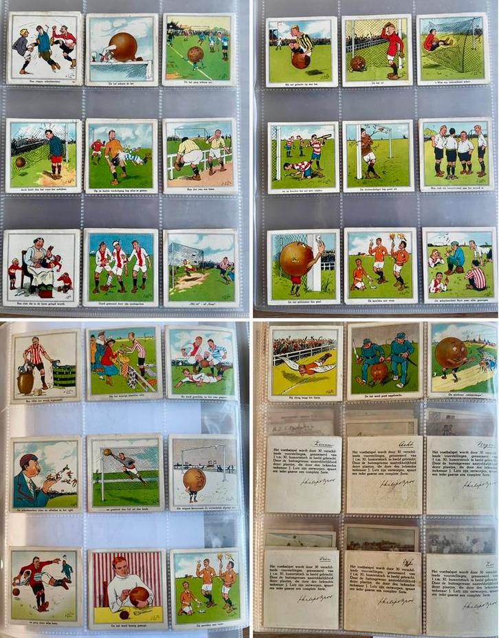 Complete Serie van 30 Voetbalplaatjes Philips Bros 1927, Verzamelen, Sportartikelen en Voetbal, Gebruikt, Poster, Plaatje of Sticker