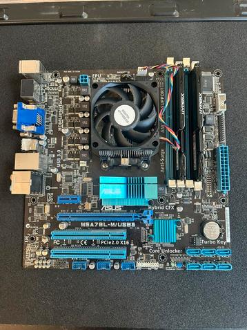 Kit PC - ASUS Motherboard, AMD FX-4300 CPU, 8GB DDR3 RAM beschikbaar voor biedingen