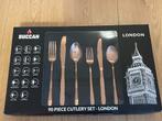 Buccan Rosegoud Bestekset 90-delig - Nieuw, Huis en Inrichting, Ophalen, Nieuw, Rvs of Chroom, Vaatwasserbestendig