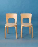 Artek Chair 66, Alvar Aalto, Beige Linoleum, Gebruikt, Overige kleuren, Ophalen of Verzenden, Midcentury vintage