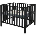 Twf box Fleur zwart met matras, Kinderen en Baby's, Boxen, Ophalen, Gebruikt, Vierkant, In hoogte verstelbaar