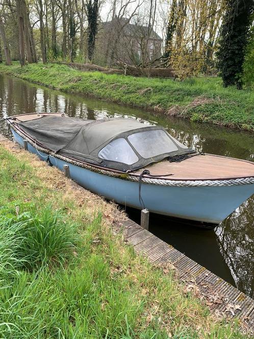 Polyester sloep met 3 cyl diesel, Watersport en Boten, Sloepen, Gebruikt, 10 tot 30 pk, 6 meter of meer, Binnenboordmotor, Diesel