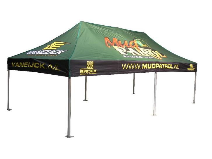 Laat uw tent bedrukken – laat zien wie u bent, Tuin en Terras, Partytenten, Nieuw, Partytent, 2 meter of meer, Minder dan 5 meter