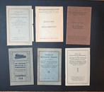 6 zakboekjes gerelateerd aan de spoorwegen (1916-1948), Ophalen of Verzenden, Gebruikt, Trein, Boek of Tijdschrift