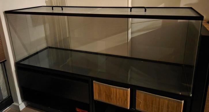 Terrarium 130x40x45 (LxBxH), Dieren en Toebehoren, Reptielen en Amfibieën | Toebehoren, Gebruikt, Ophalen