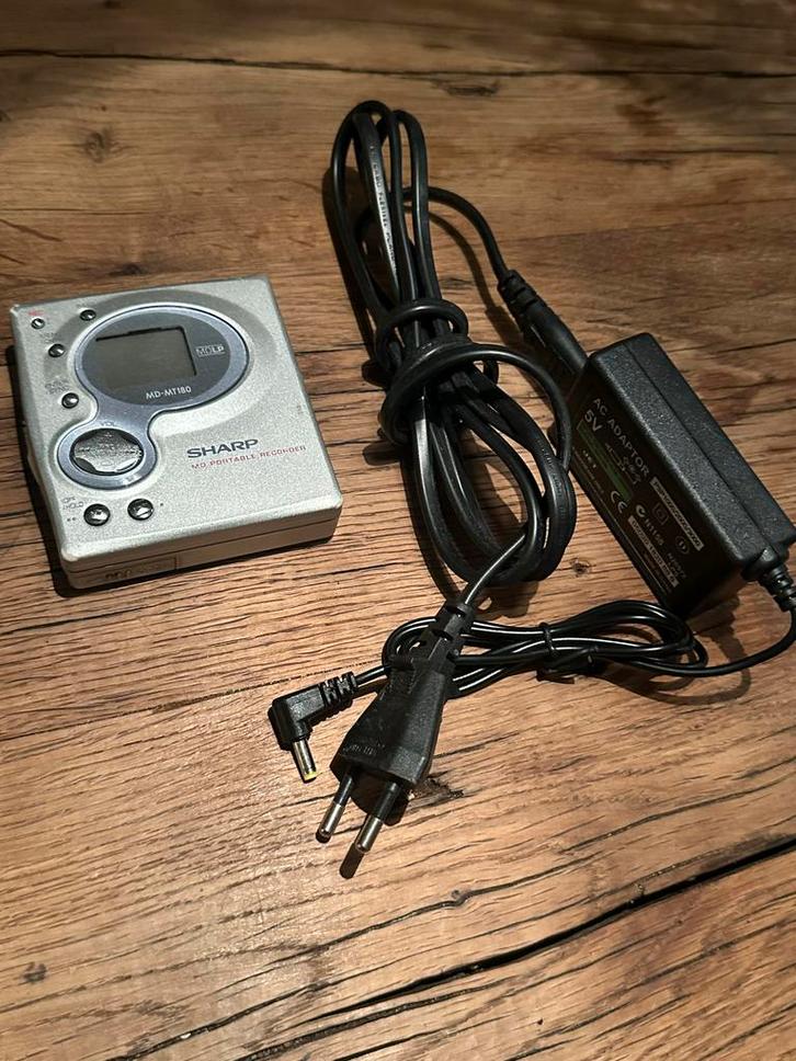 Sharp MD-MT180 Minidisc Recorder - Werkend!, Audio, Tv en Foto, Walkmans, Discmans en Minidiscspelers, Minidisc-recorder, Ophalen of Verzenden